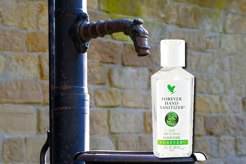 Forever hands sanitizer flp aloe vera de la baie